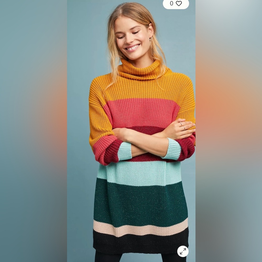 Farm Rio Boldly Striped Sweater Dress